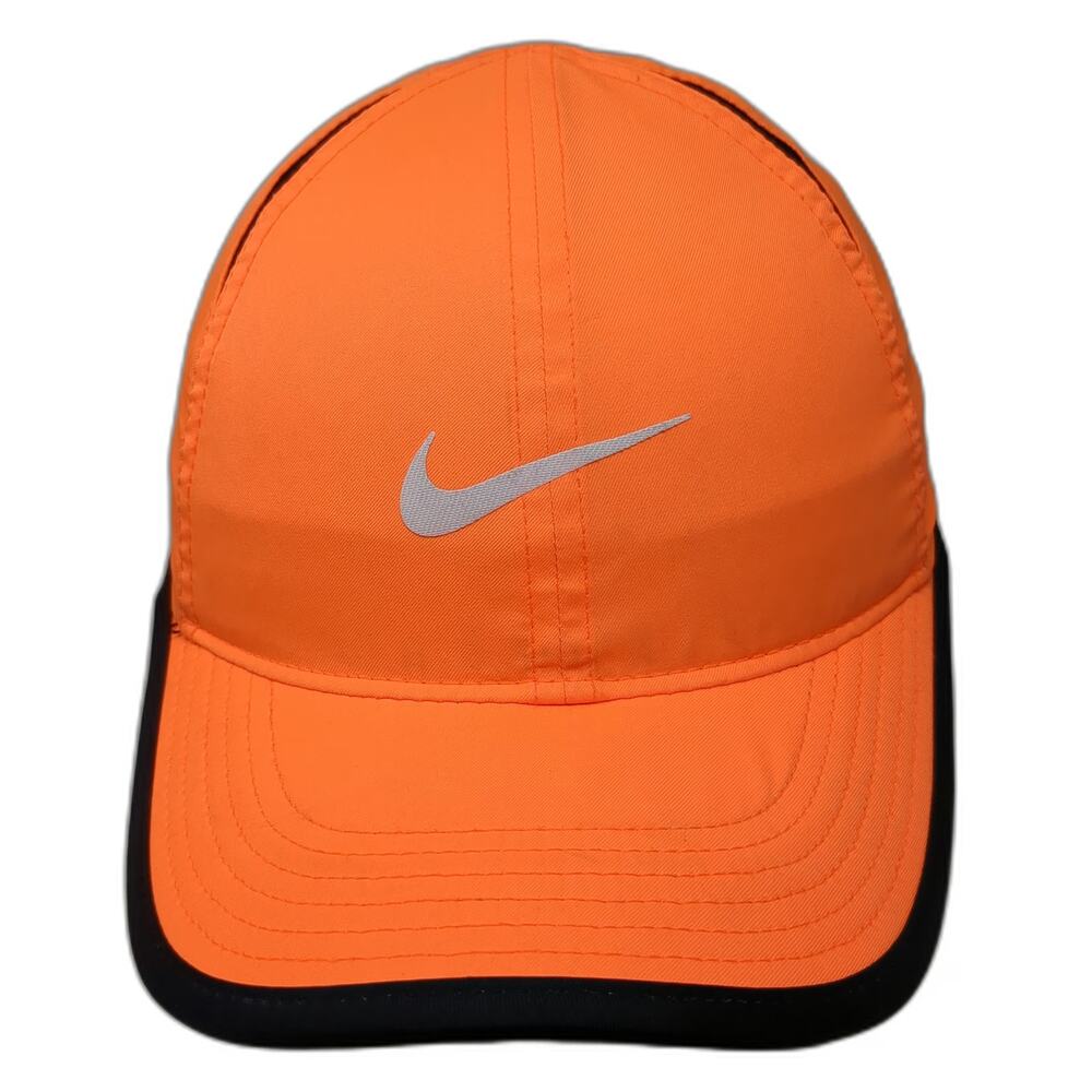 Nike Baseball Cap Orange One Size Dri-Fit Featherlight Performance Running Hat